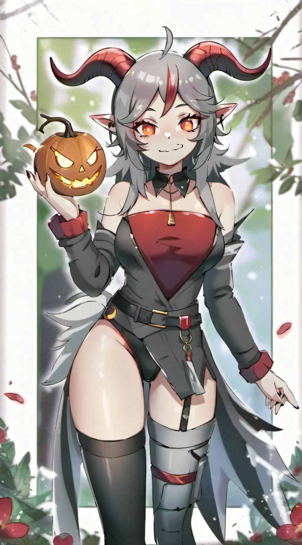 ai character: Miss Halloween 🎃 background