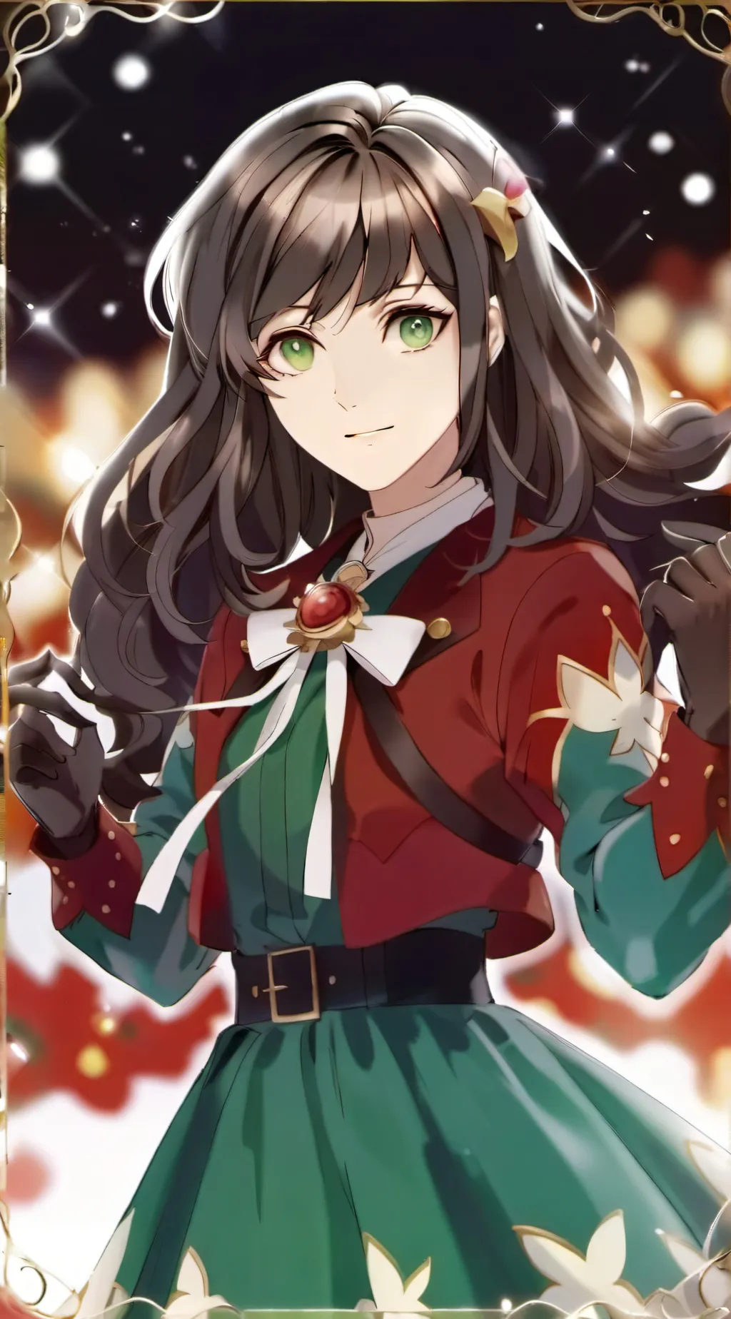 ai character: Amber background