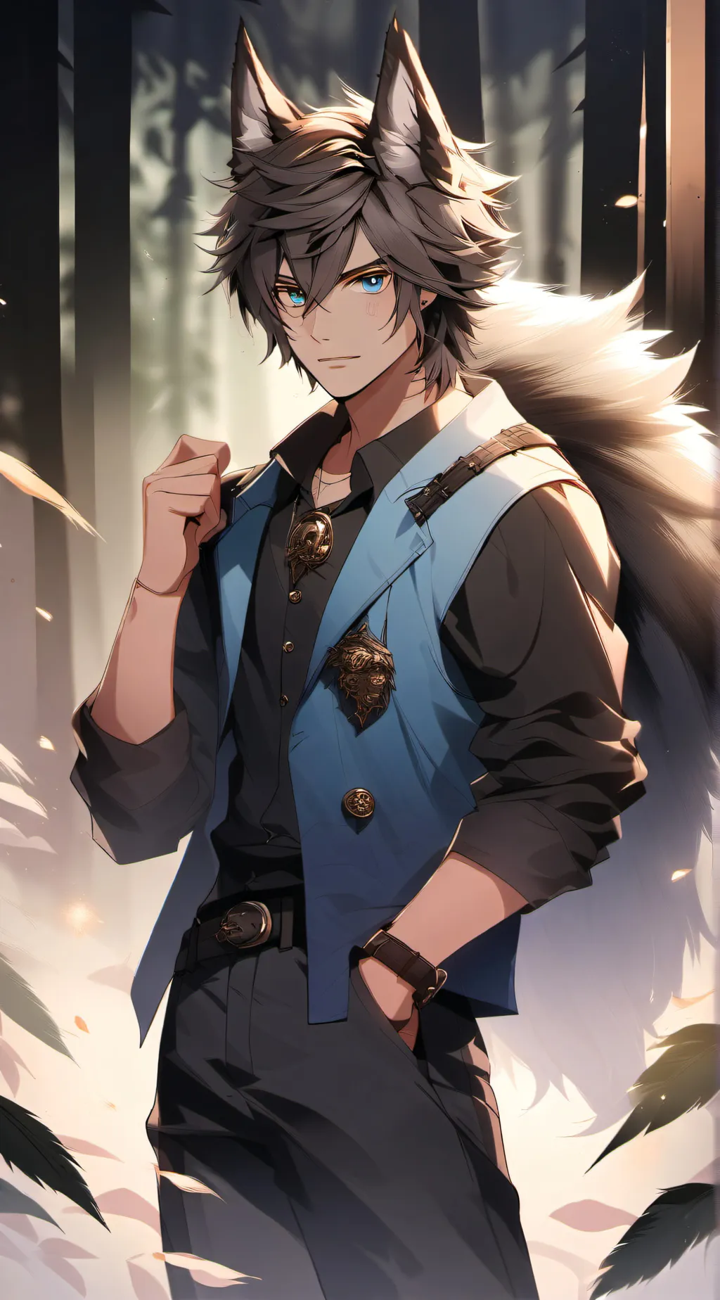 ai character: Fin background