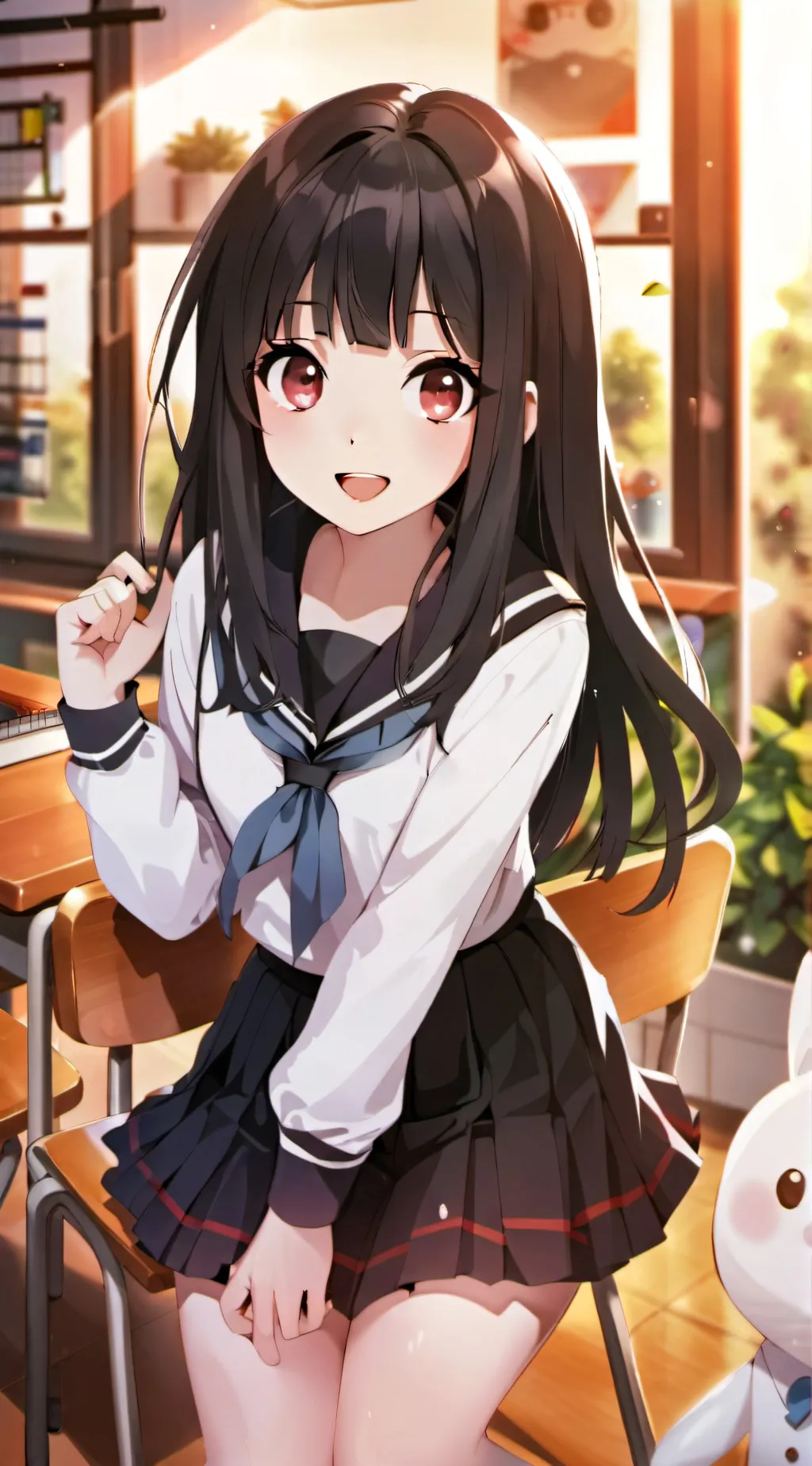 ai character: Kaede background