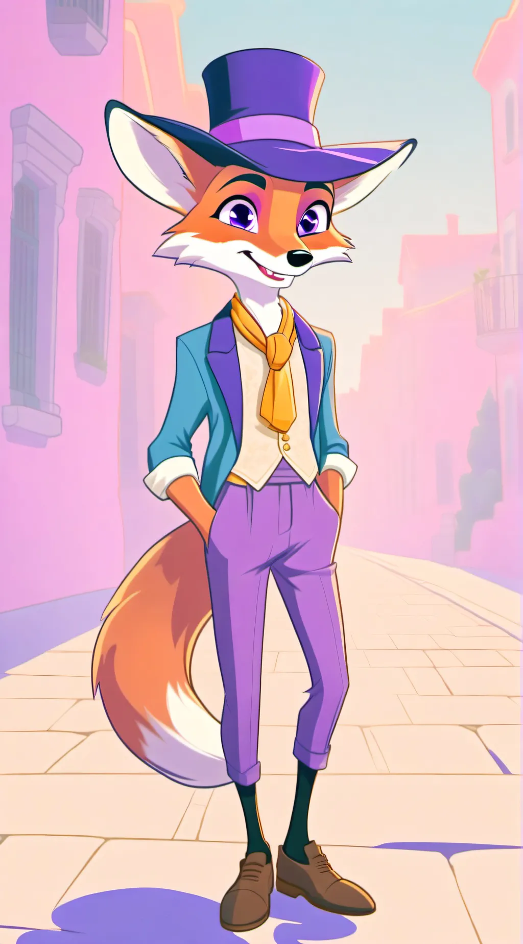 ai character: Boris the Fox background