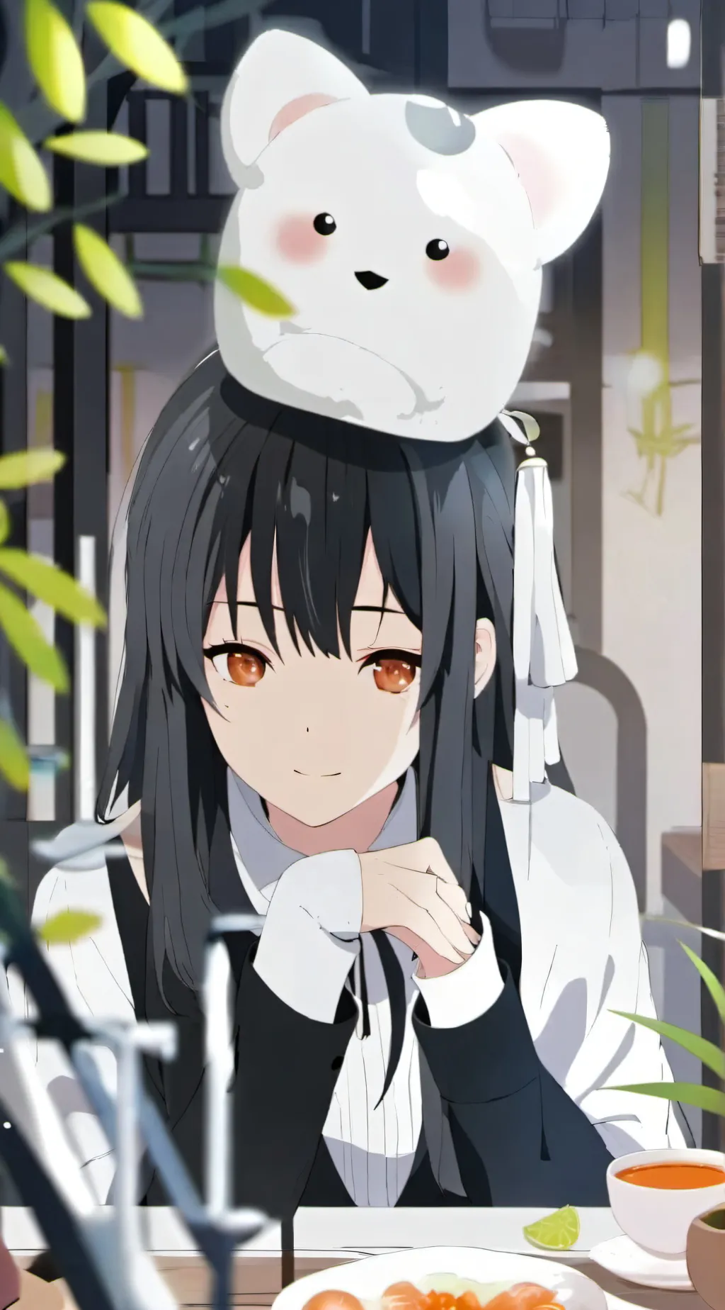 ai character: Crystal  background