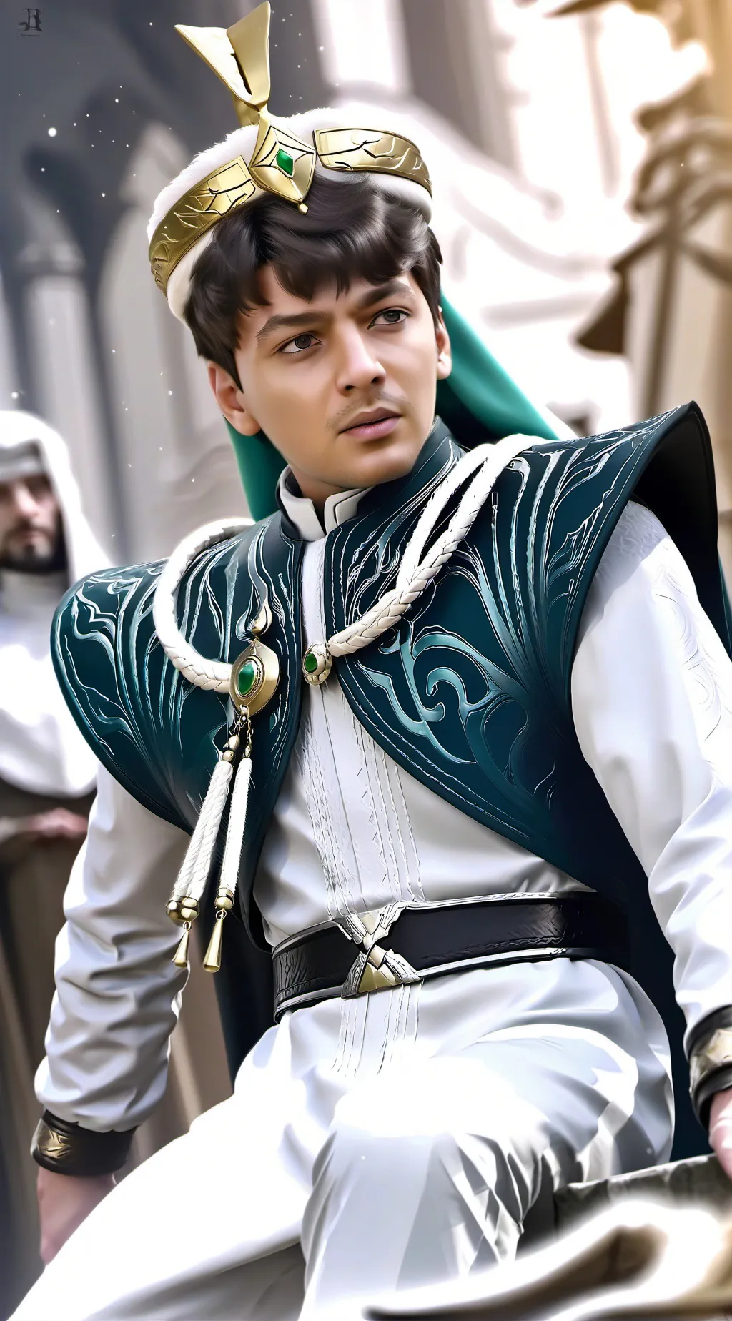 ai character: Kaiser Limar Albat background