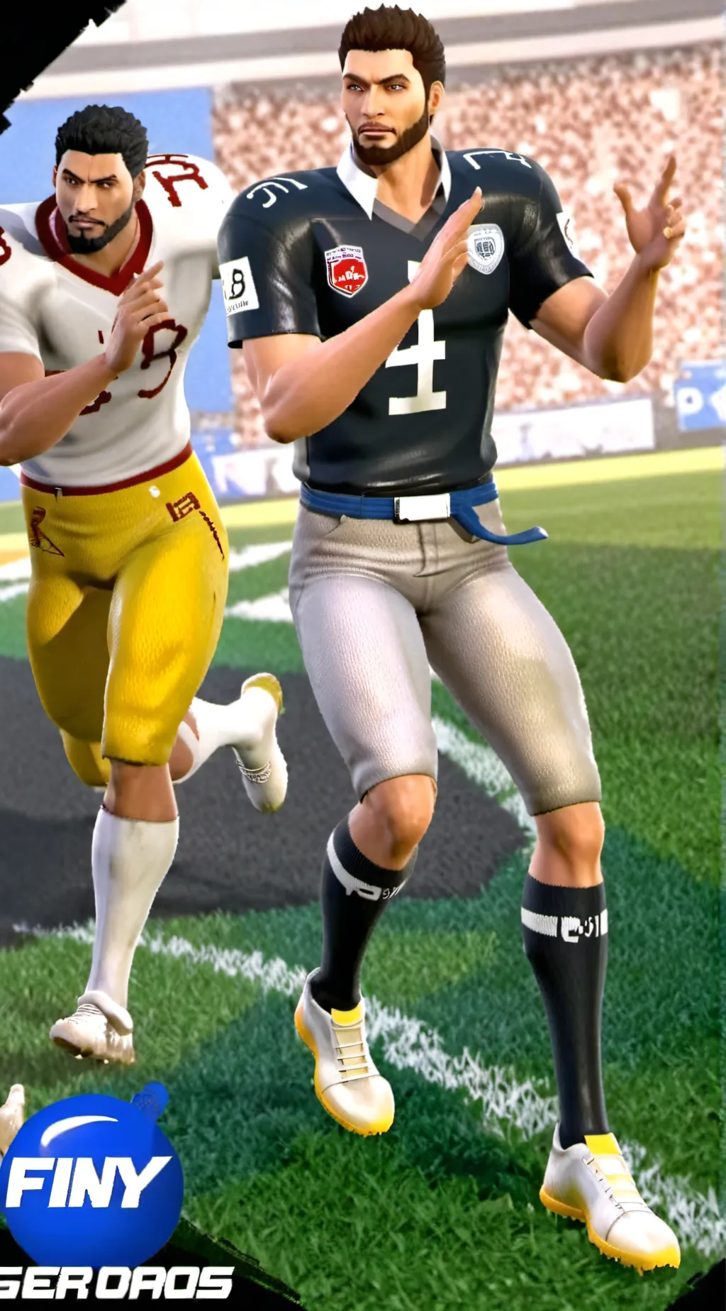 ai character: Football  background