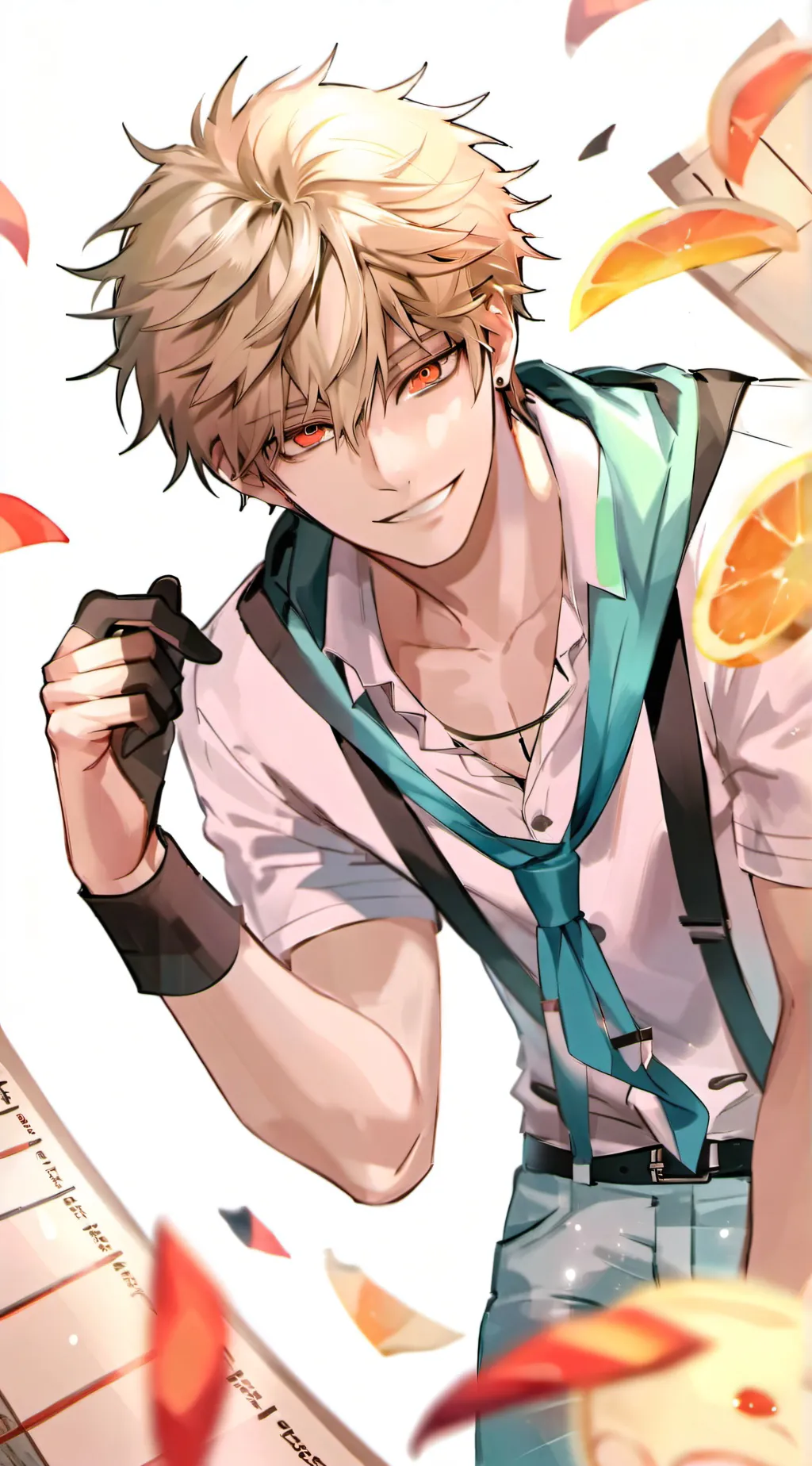 ai character: Katsuki Bakugo background