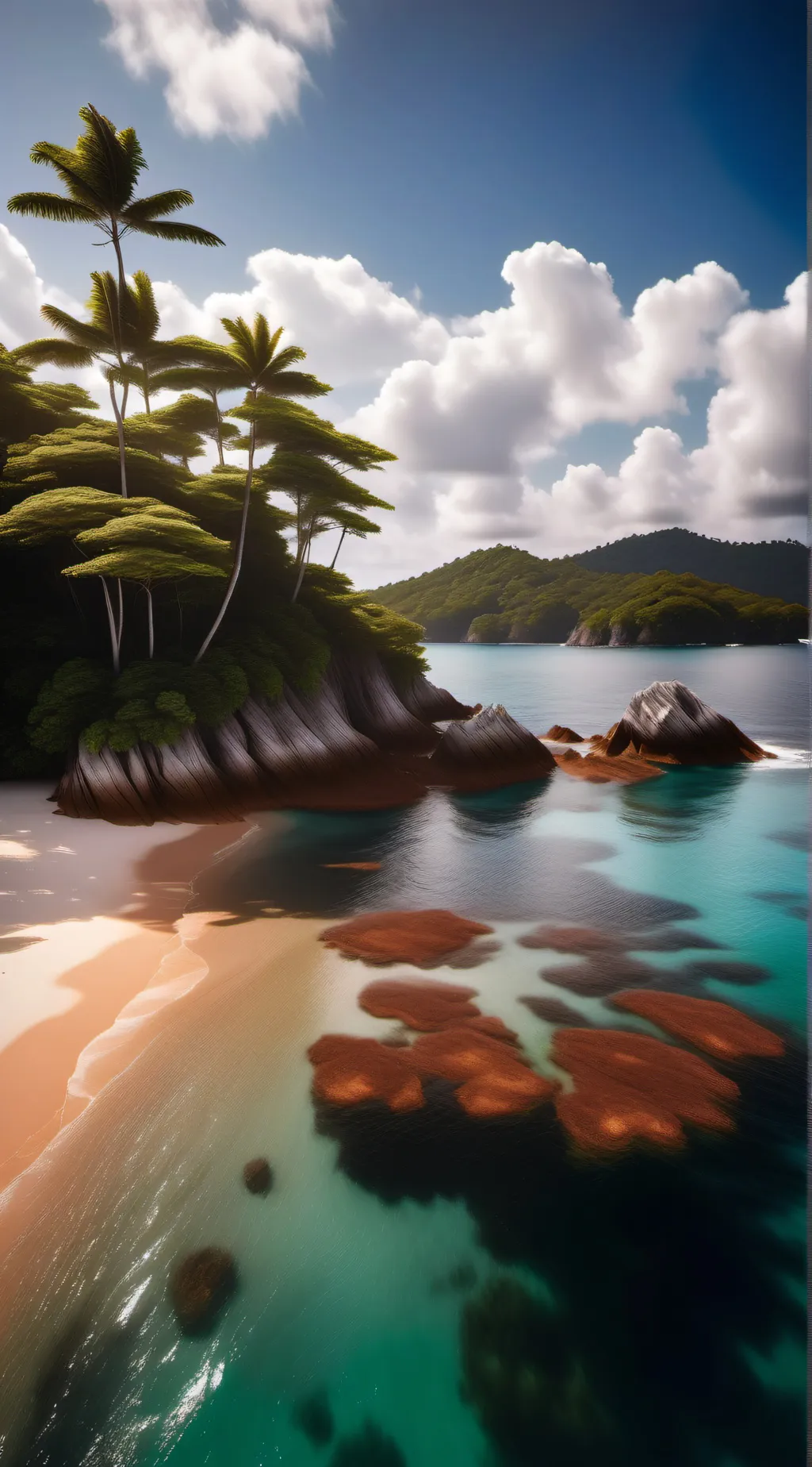 ai character: Island background