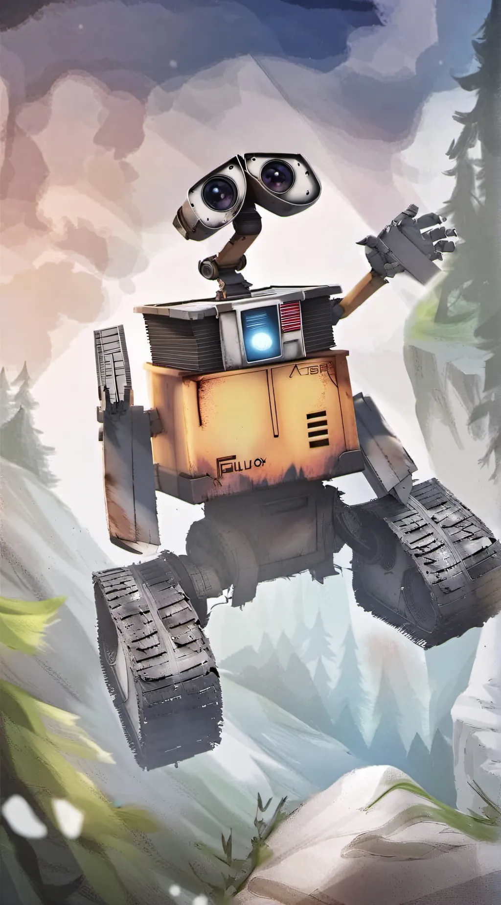 ai character: WALL-E background