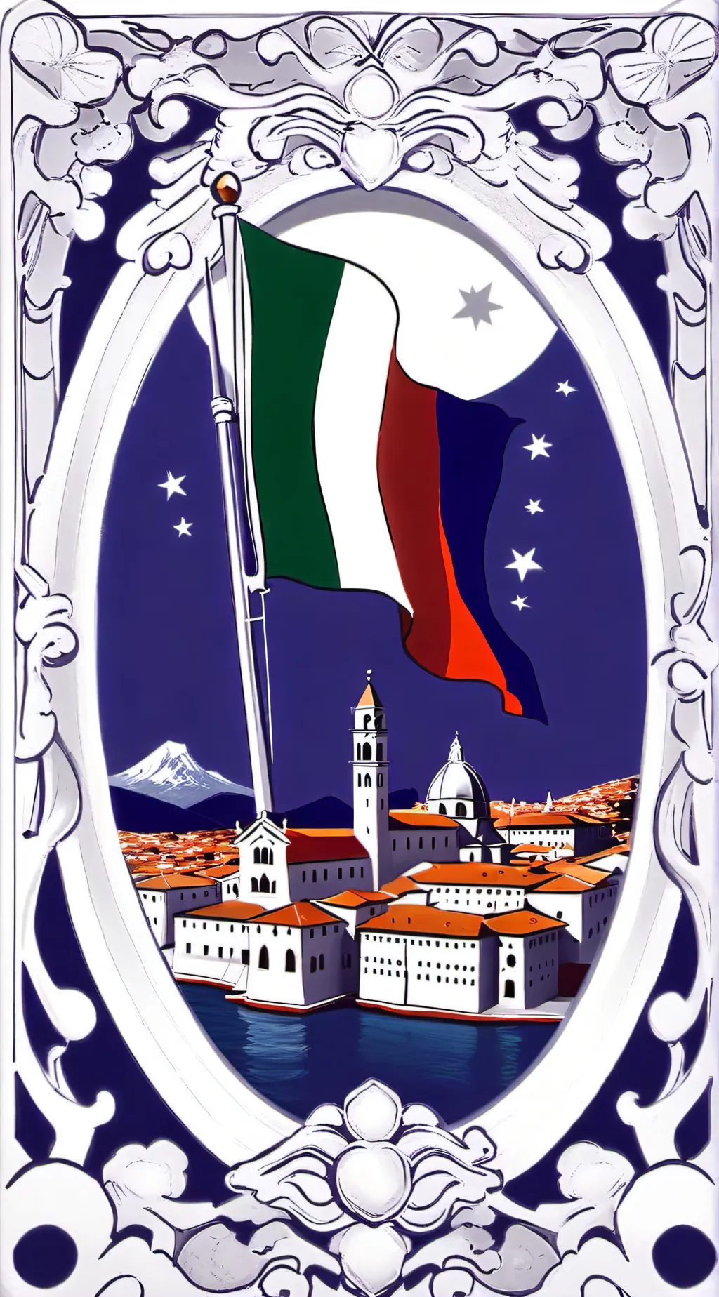 ai character: italy background