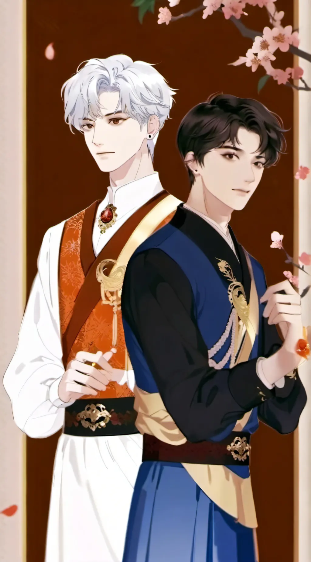 ai character: alex y Manuel  background