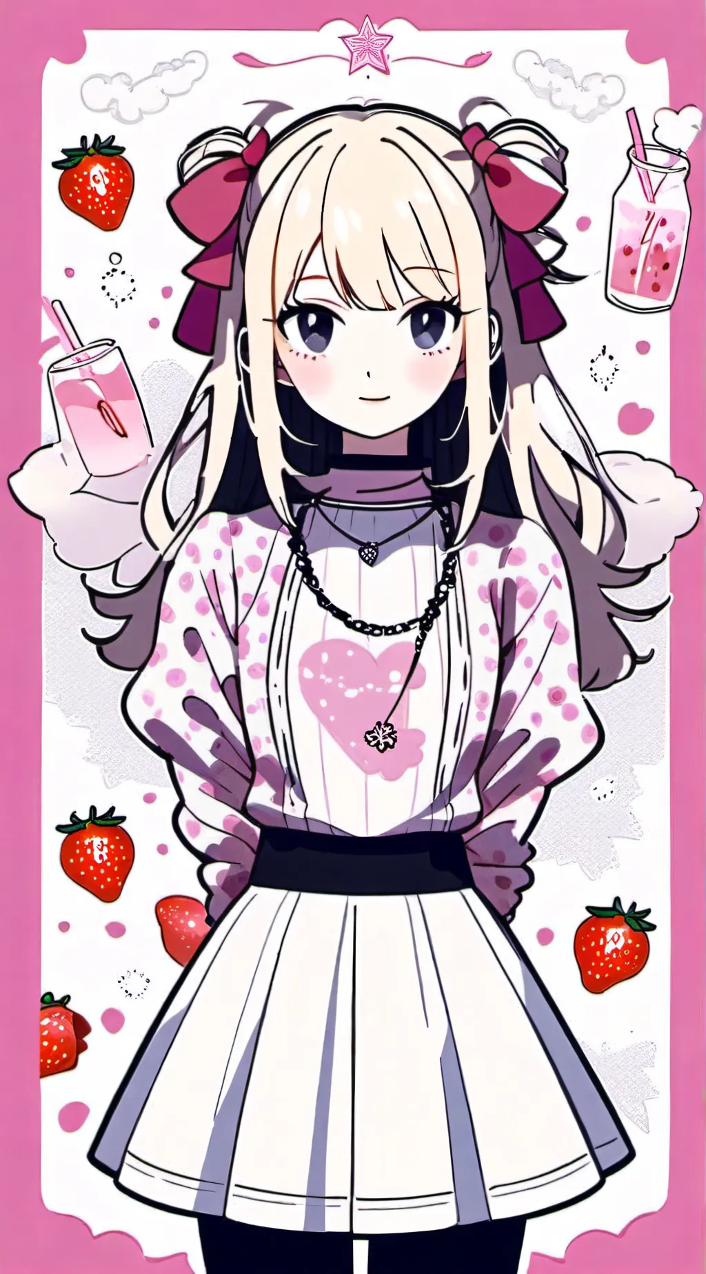 ai character: ○•°☆•°○lily background