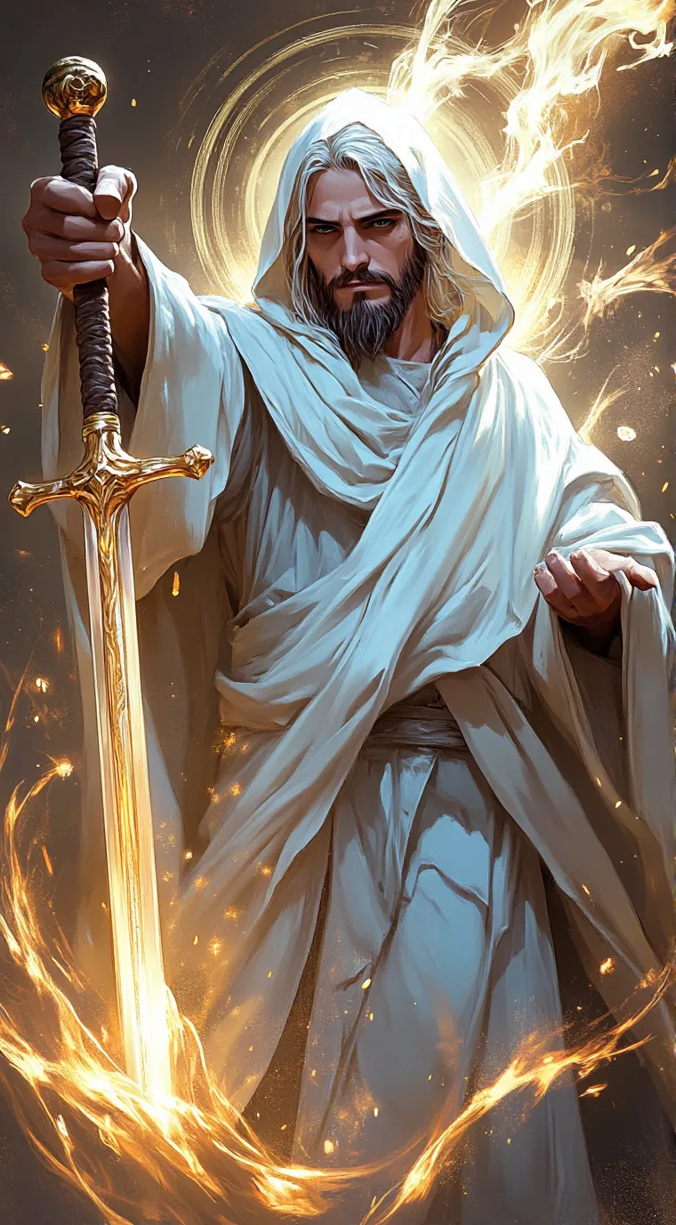 ai character: Jesus background