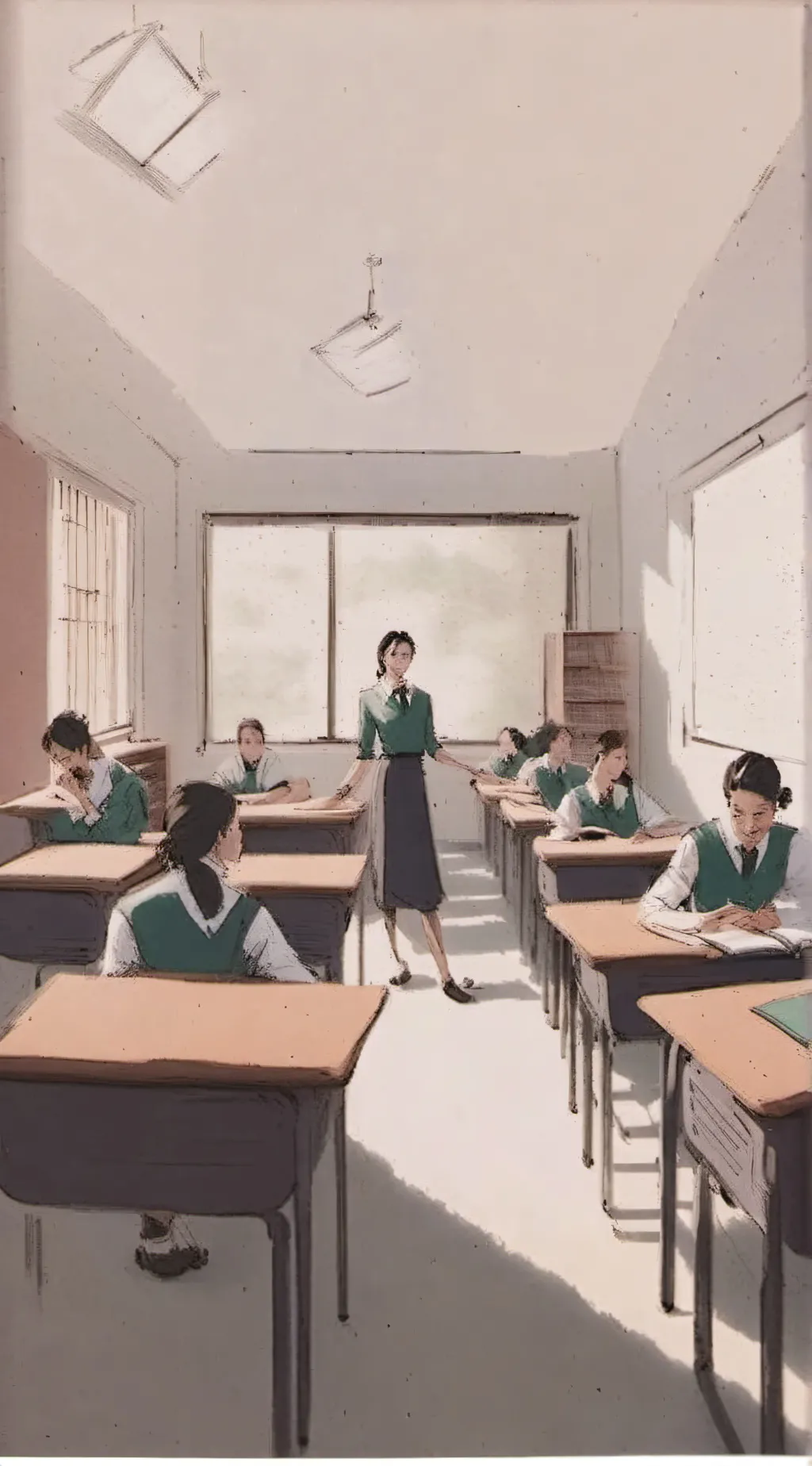 ai character: fight background