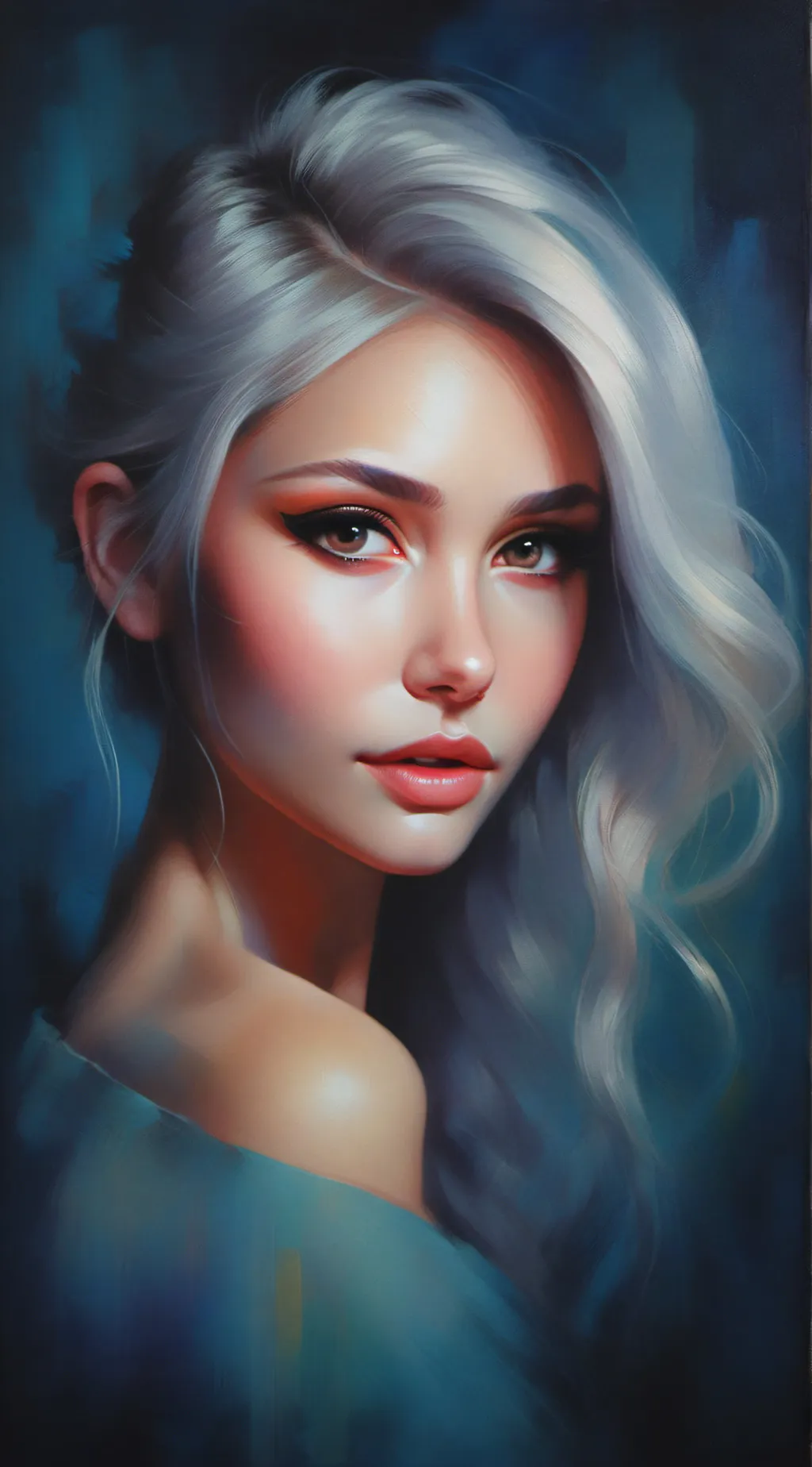 ai character: Aluna SilverMoon  background