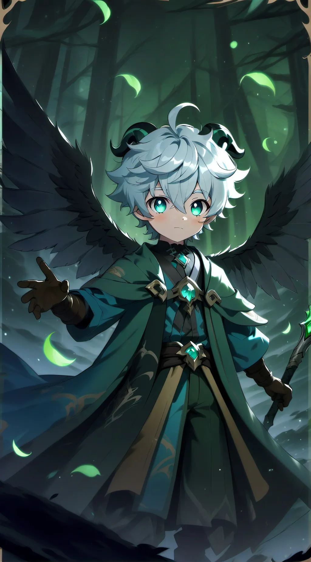 ai character: Serene  background