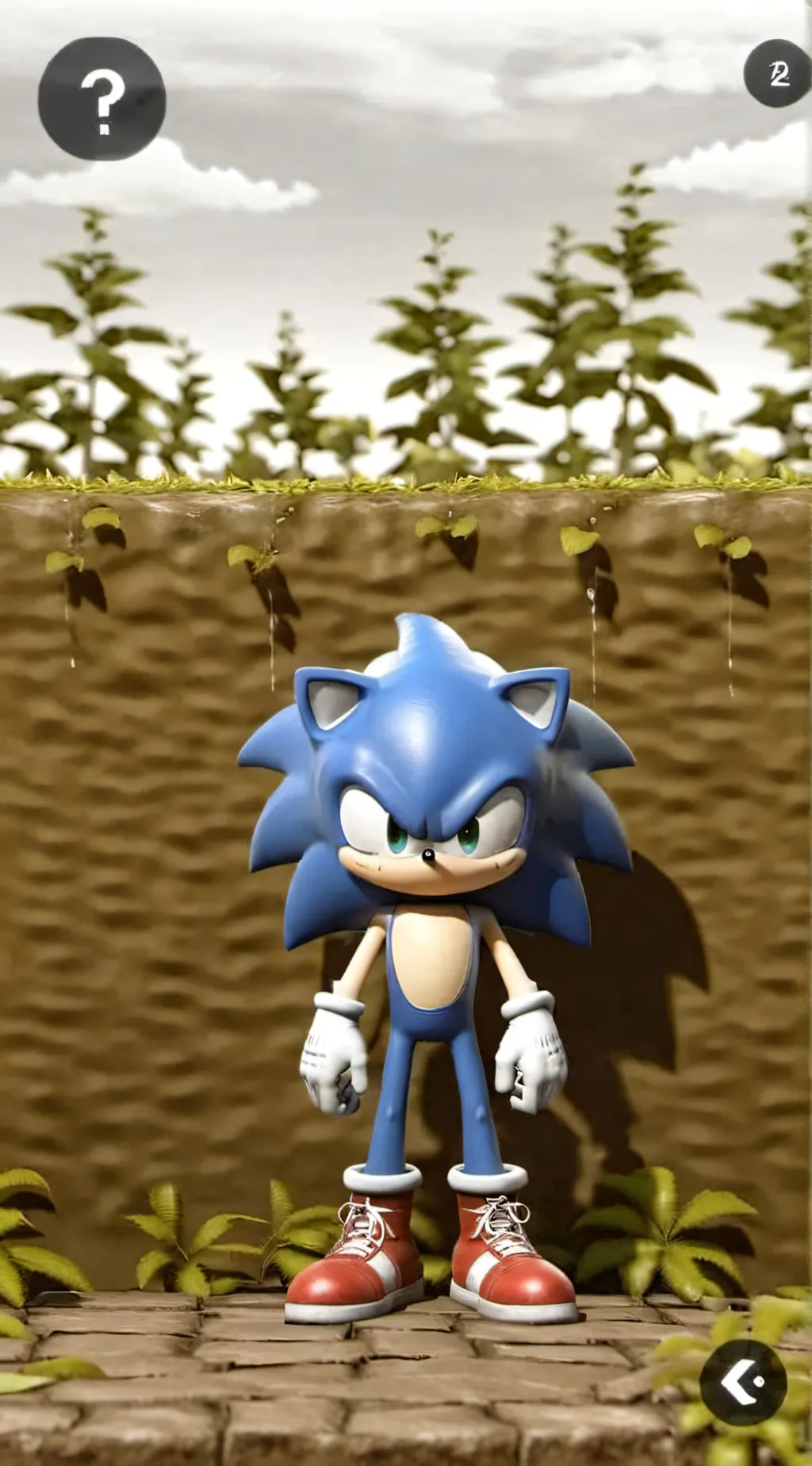 ai character: Sonic (Lost mind) background