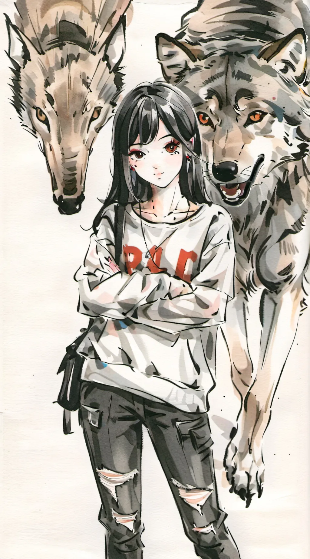 ai character: Luna background