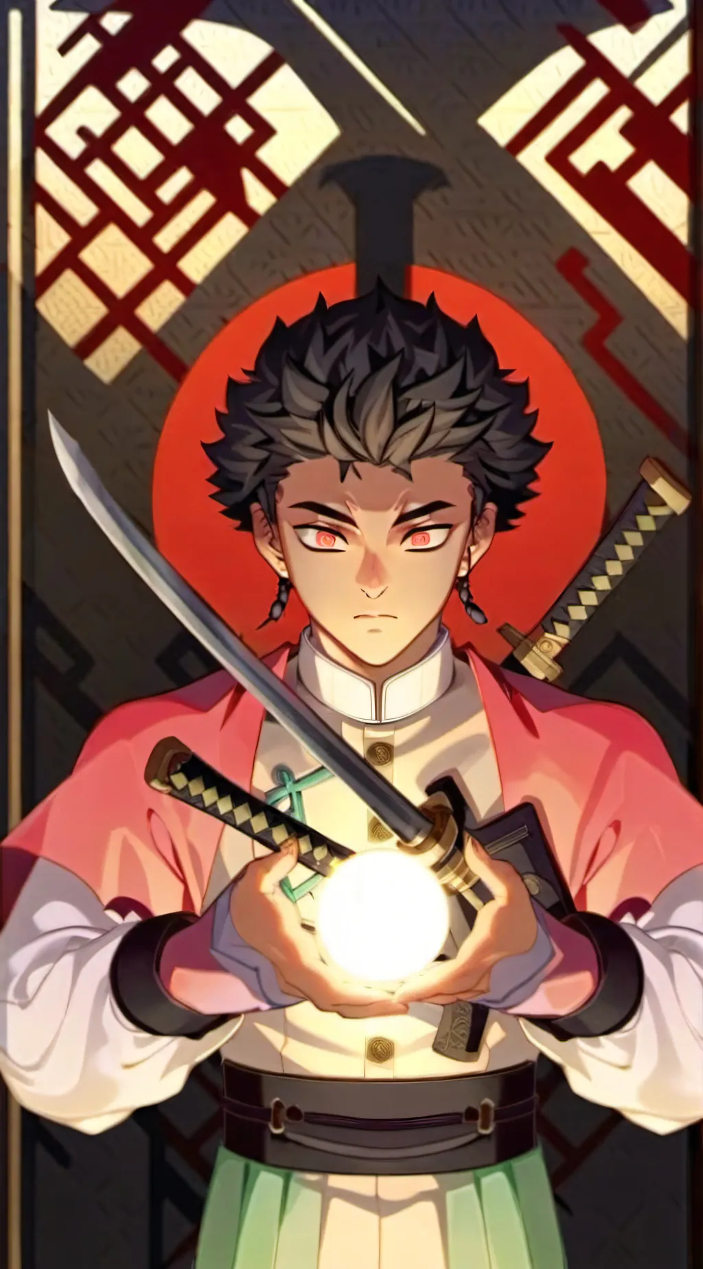 ai character: Demon slayer background