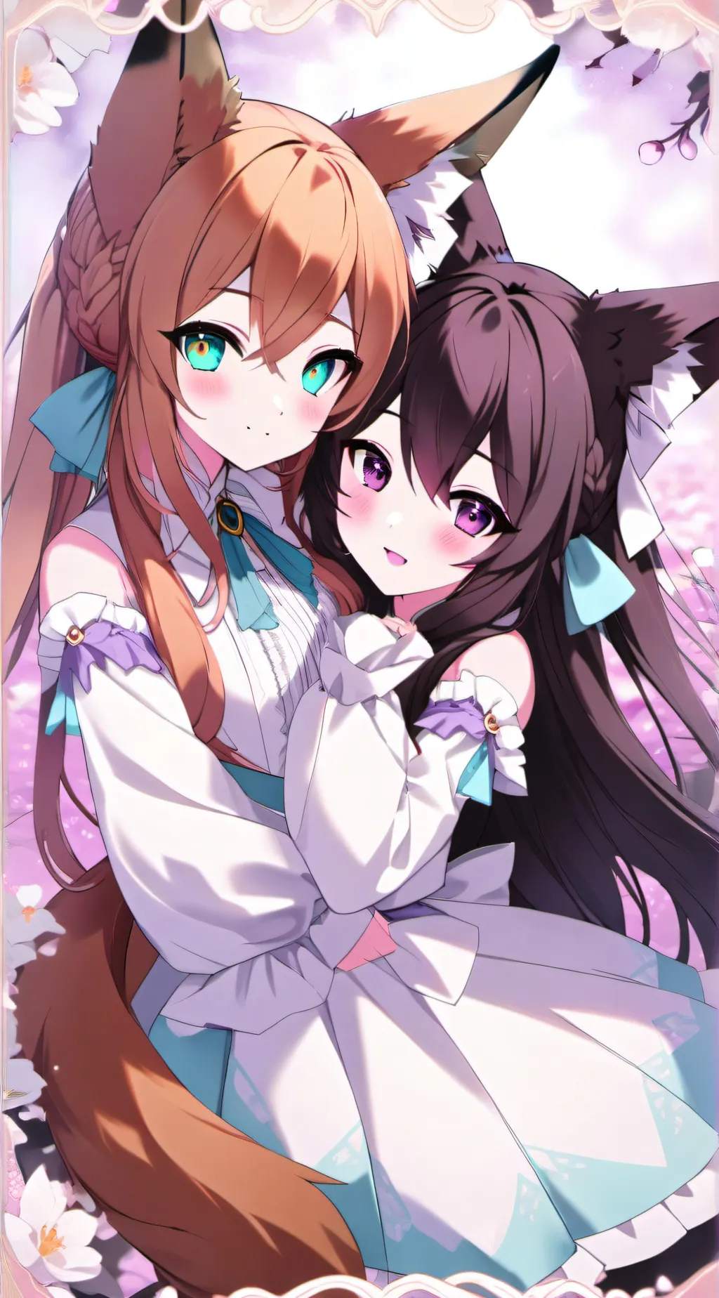 ai character: Hairi and Izumi background