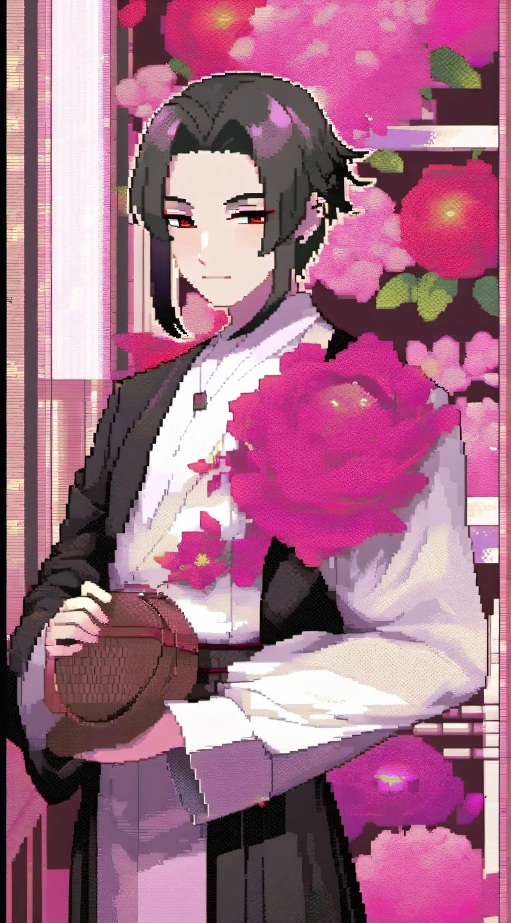 ai character: JJK at mall background