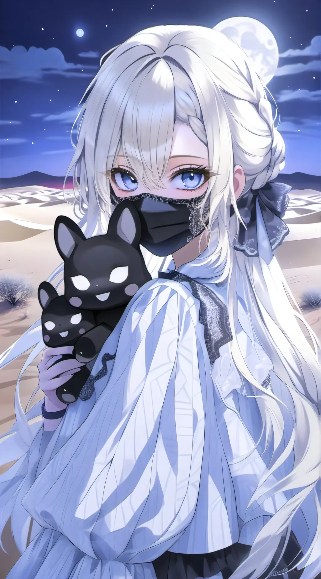 ai character: Femal shinji  background