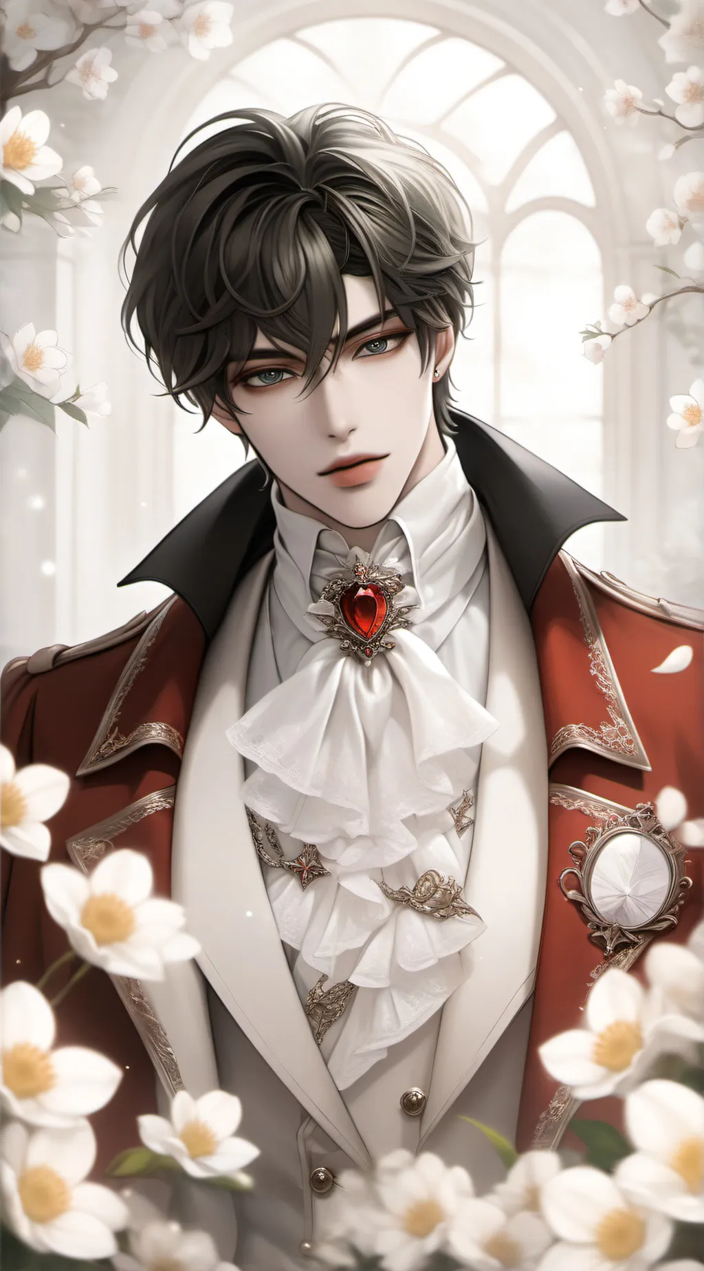 ai character: Vampire king  background