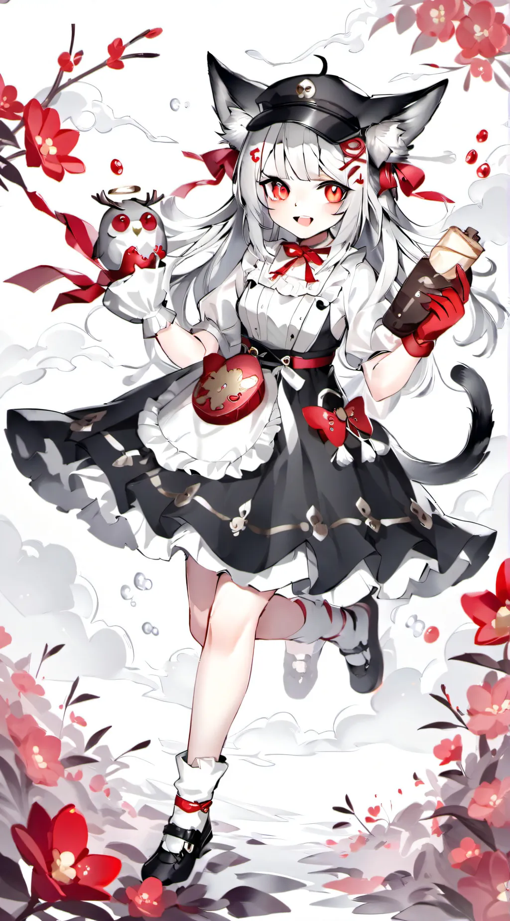 ai character: Cute girl background