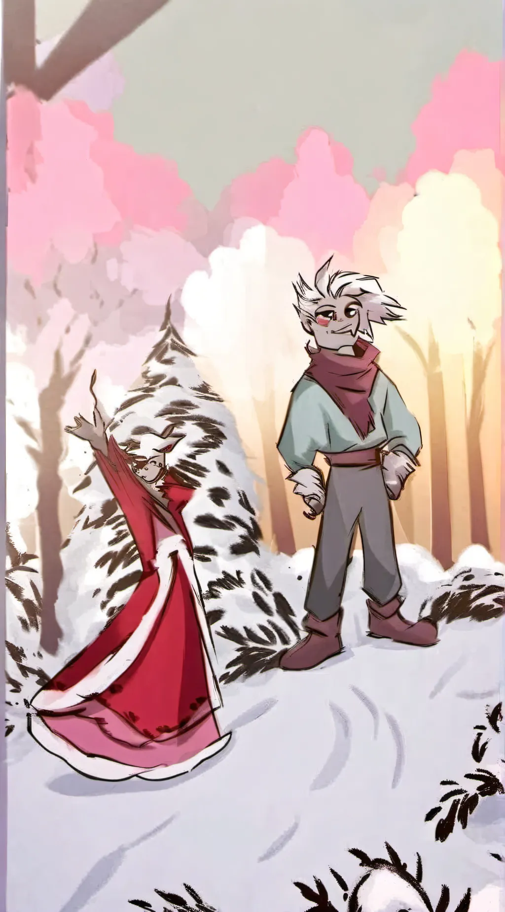 ai character: Mistletoe  background