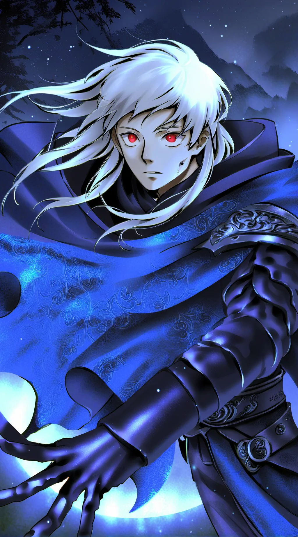 ai character: Satsujin (younger) background