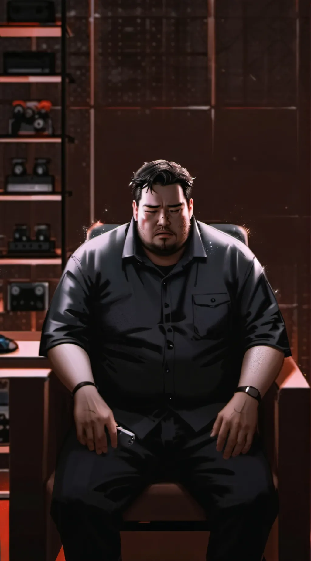 ai character: CaseOh background