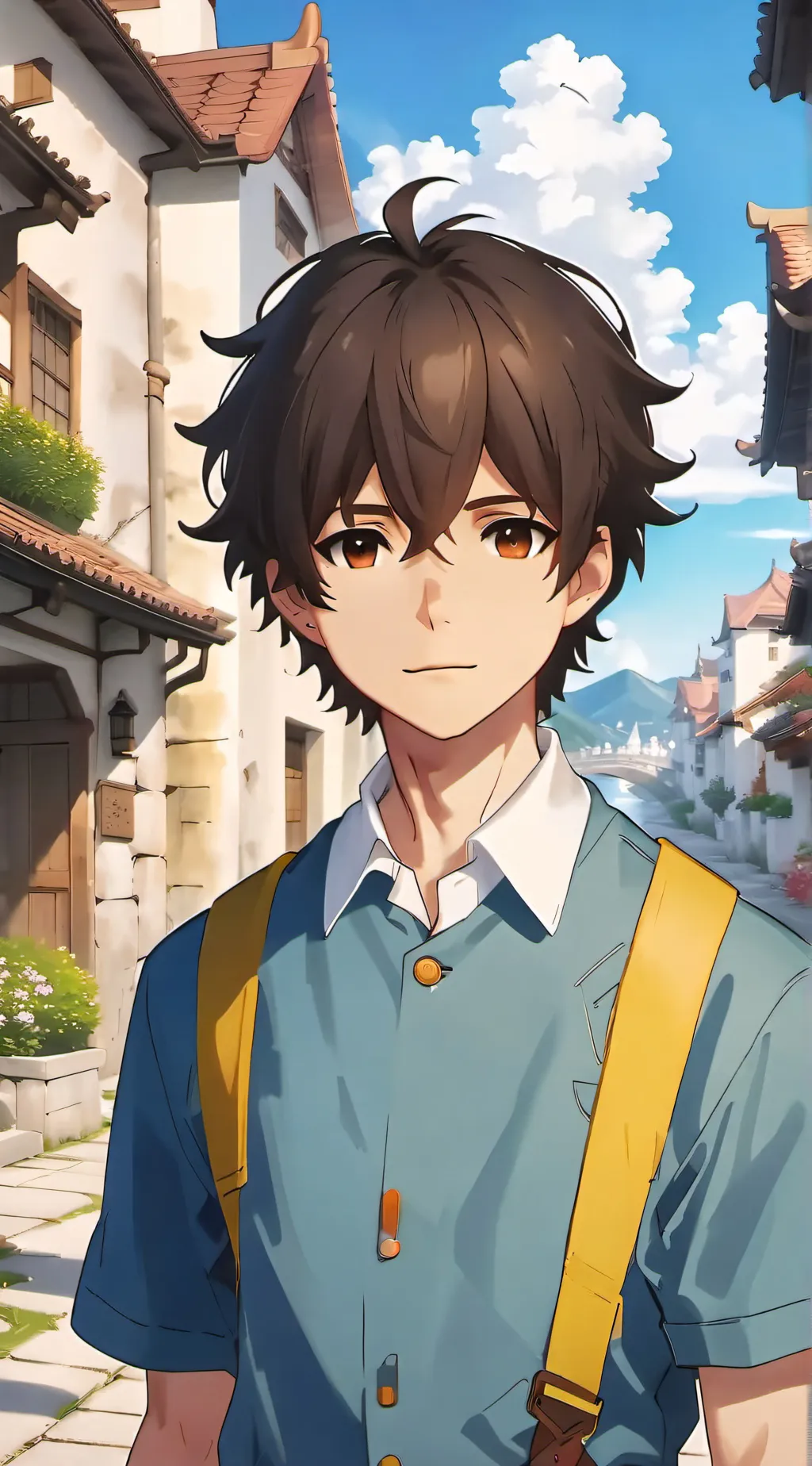 ai character: chico guapo background