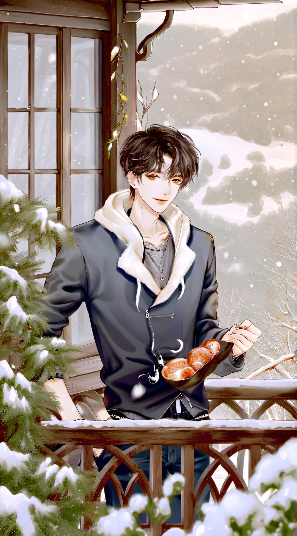 ai character: mattheo❄⛄ background