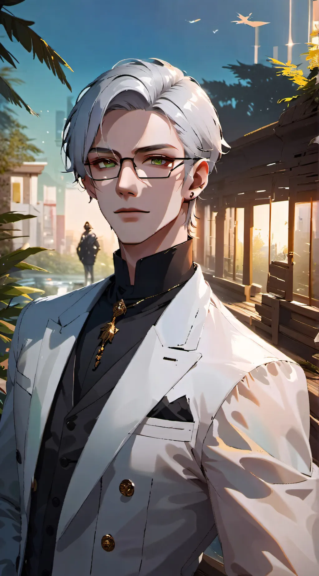 ai character: mark background