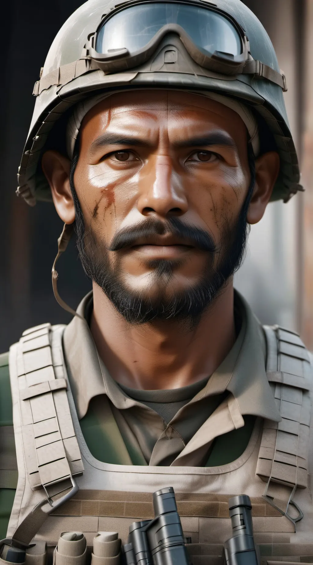 ai character: World War Three background