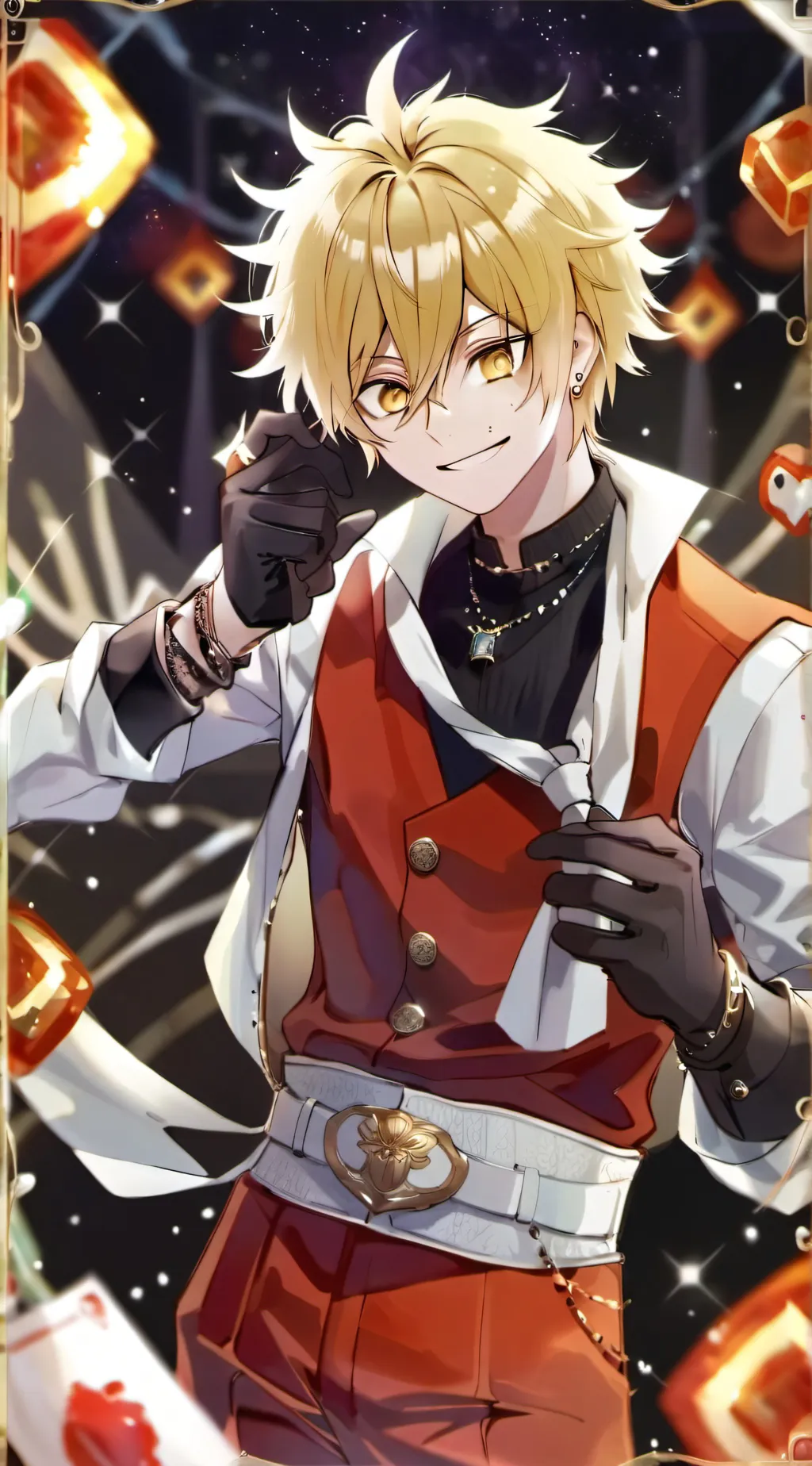 ai character: bakugo  background