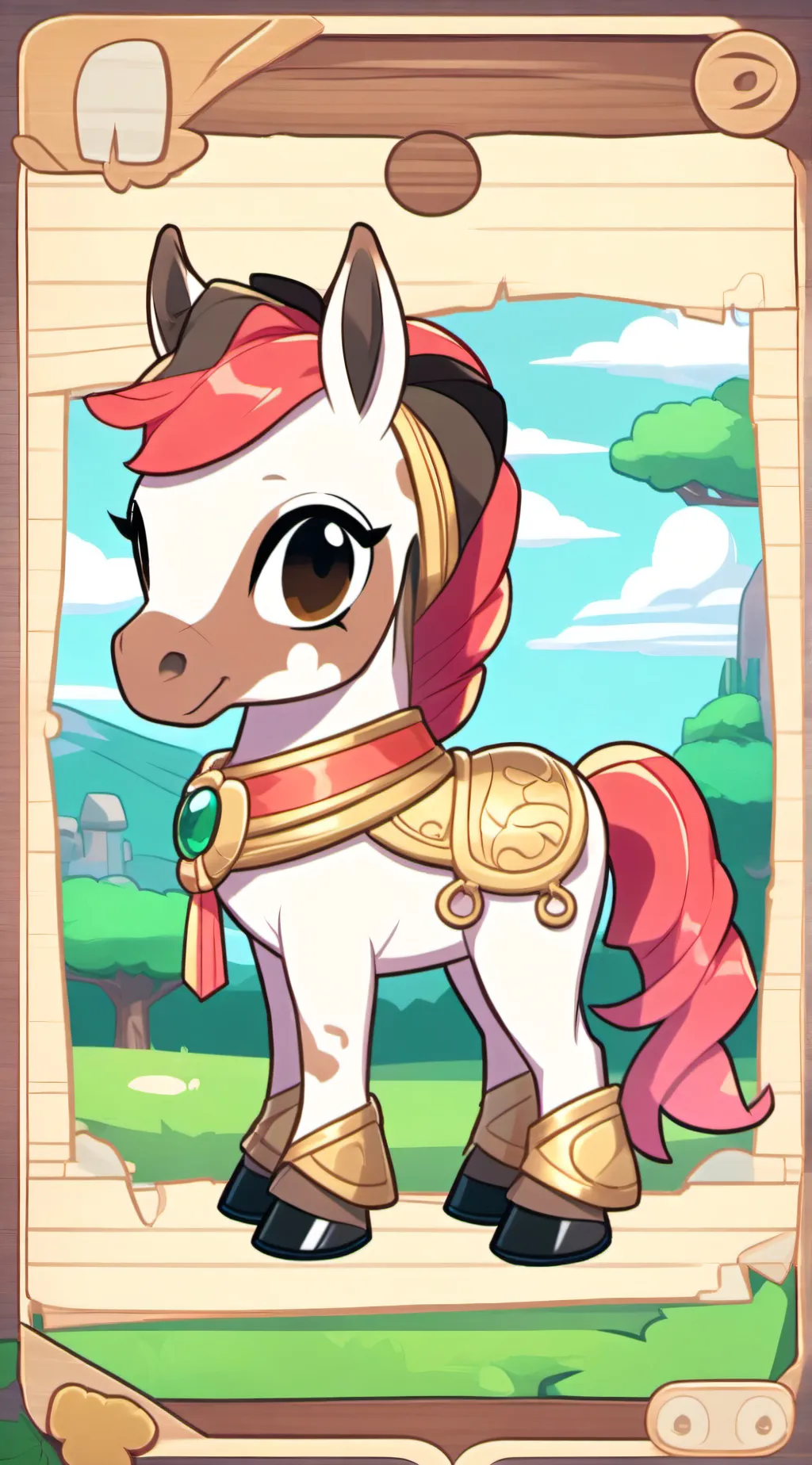 ai character: Saddie Horse(SC) background