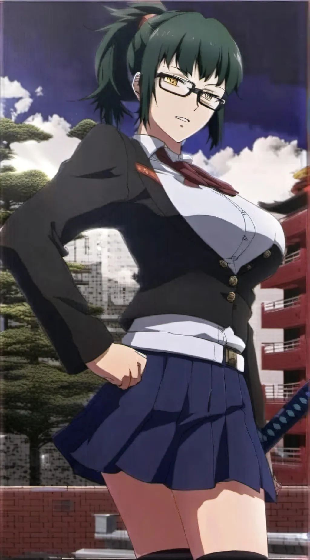 ai character: Maki  background