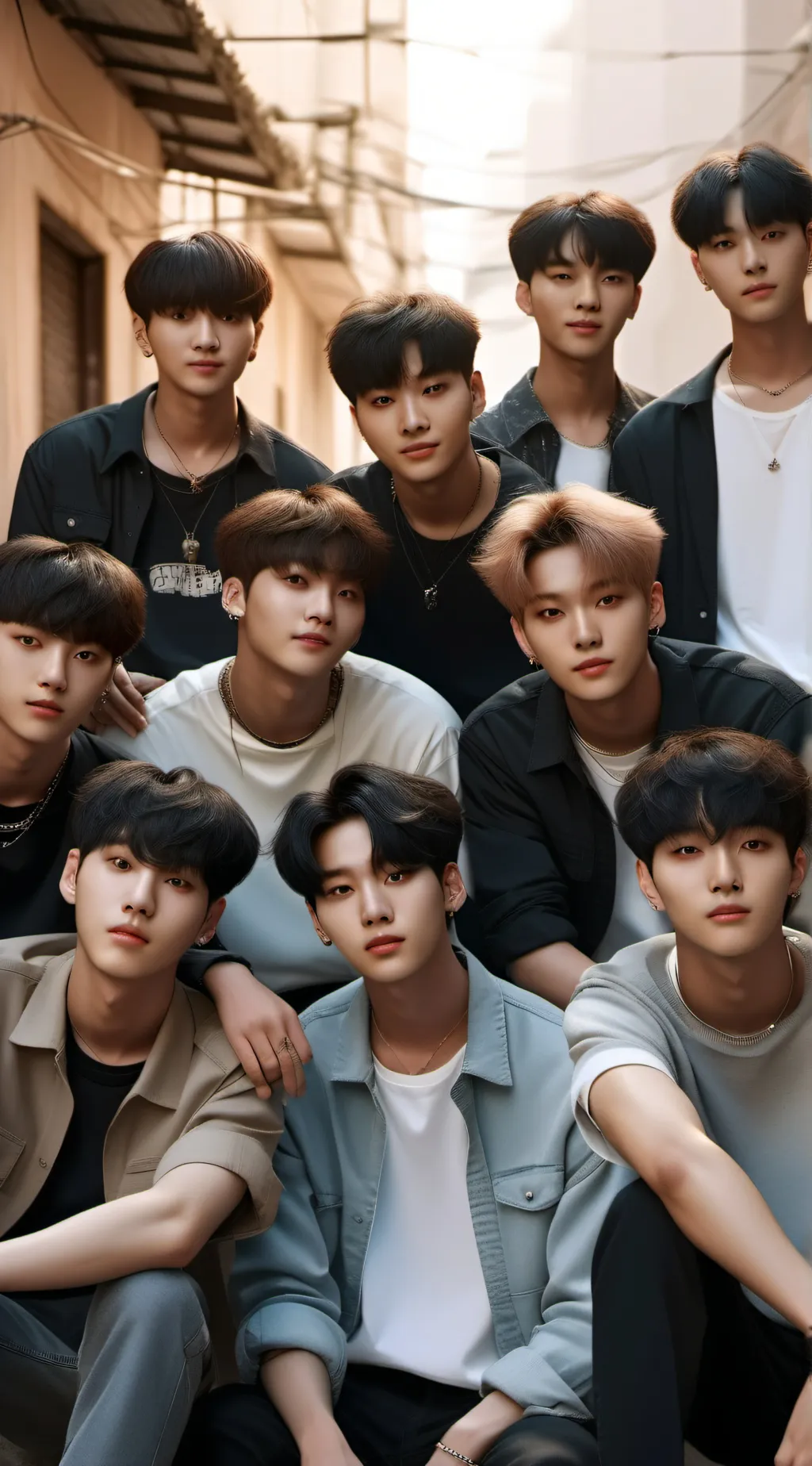 ai character: Stray kids  background