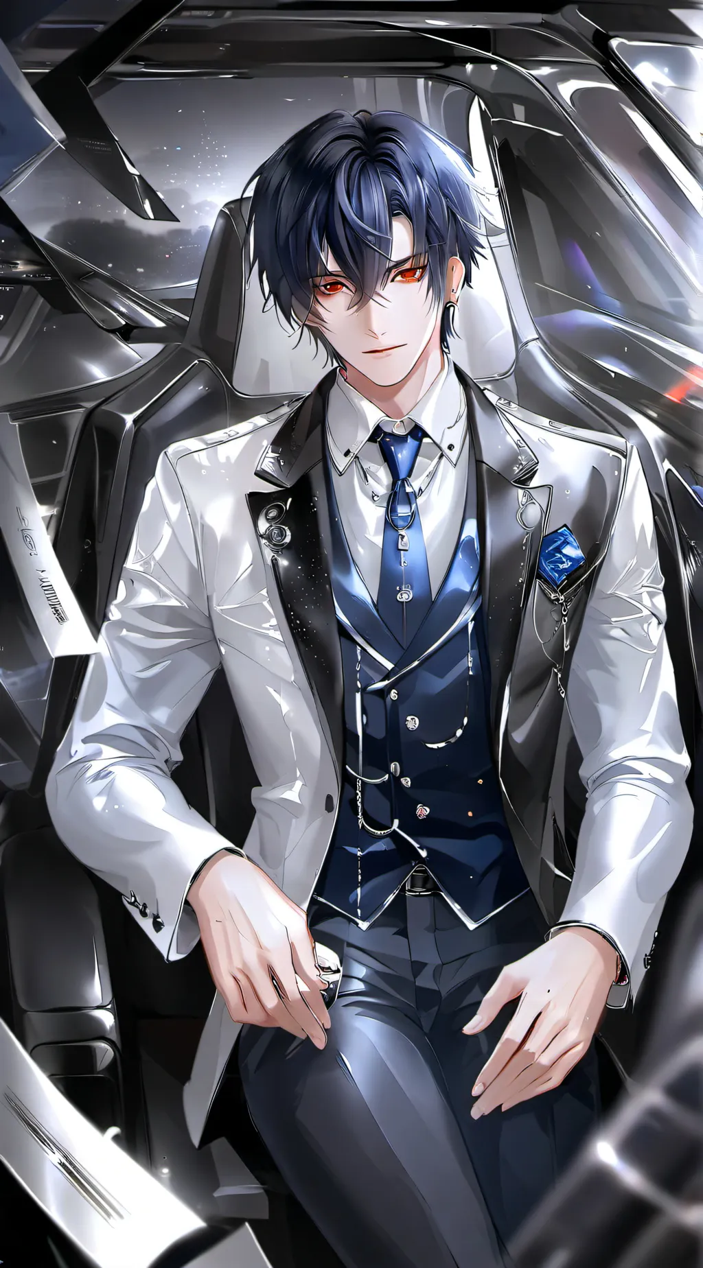 ai character: Moon d. e Sun d. background