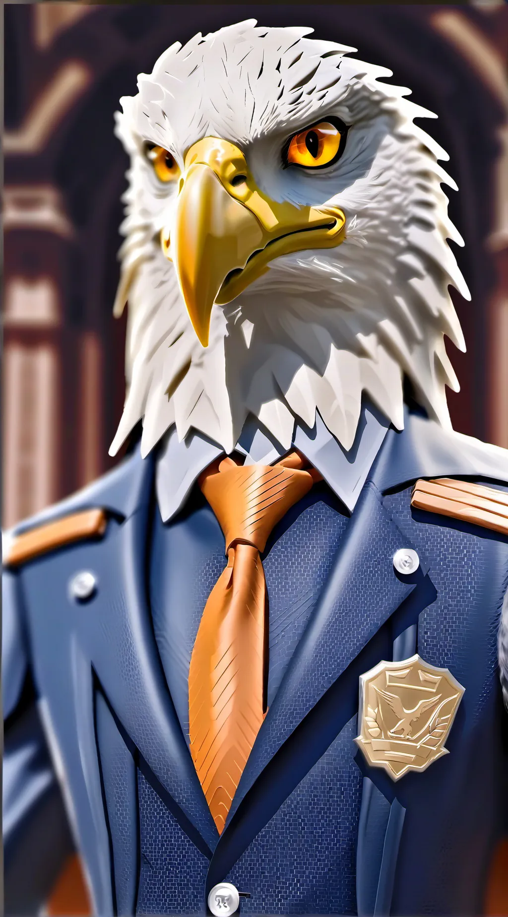 ai character: Professor eagle background