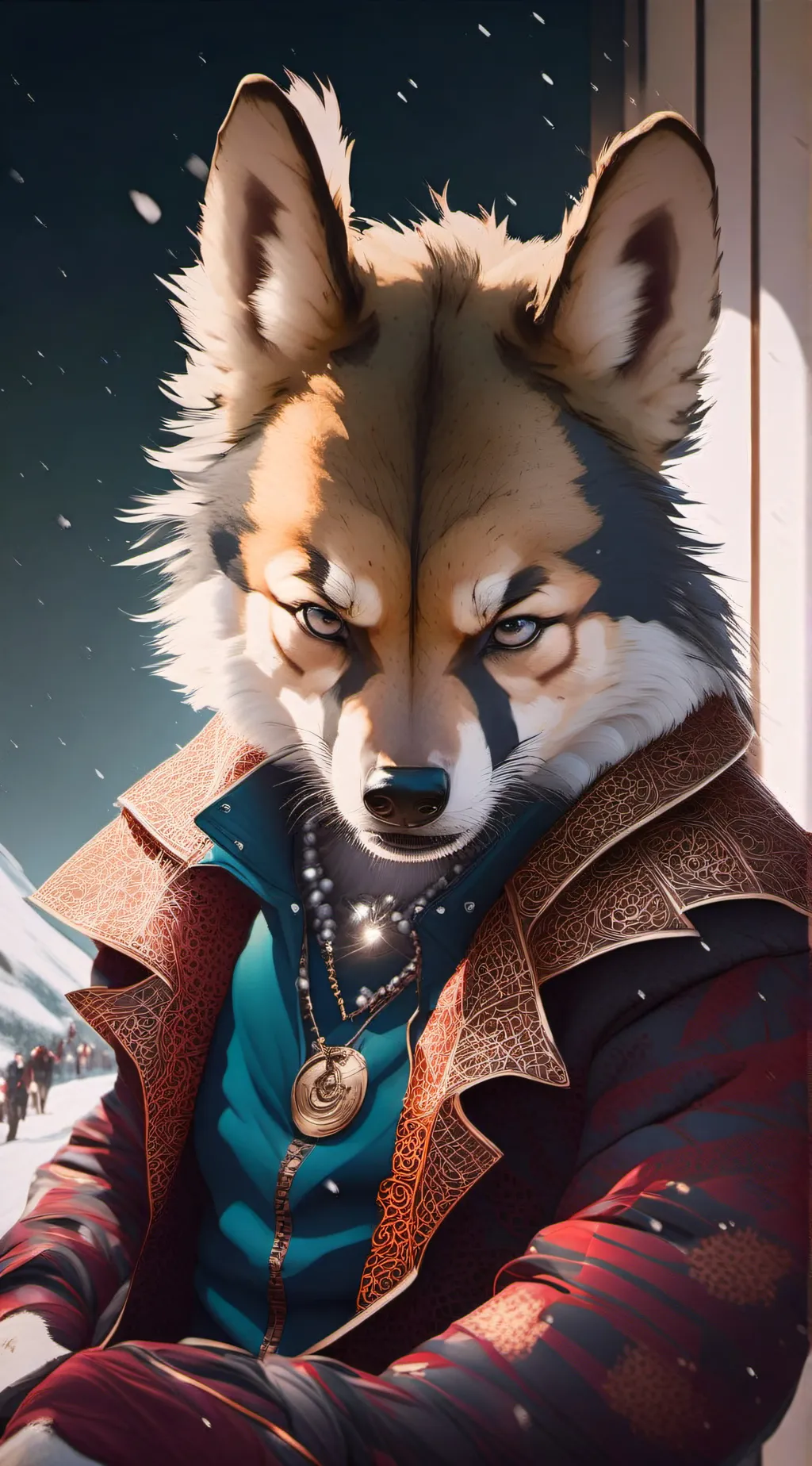 ai character: furry background