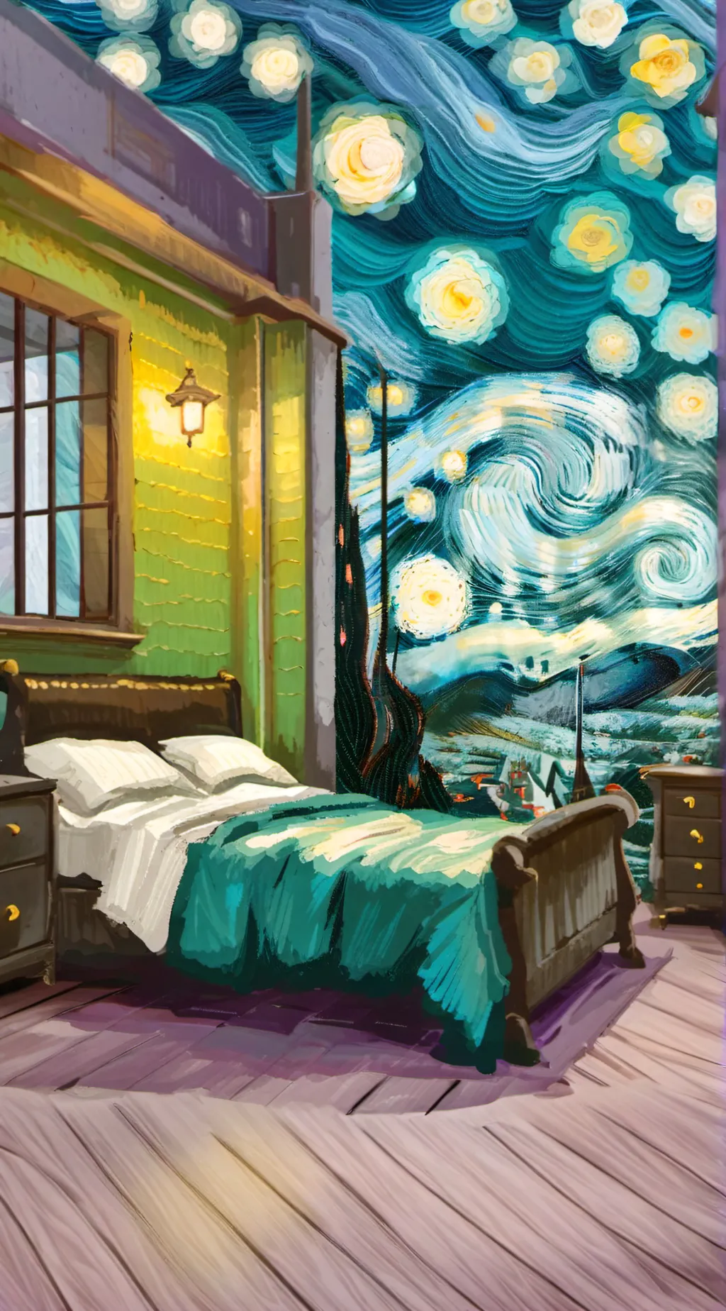 ai character: Dead Virgil AU background