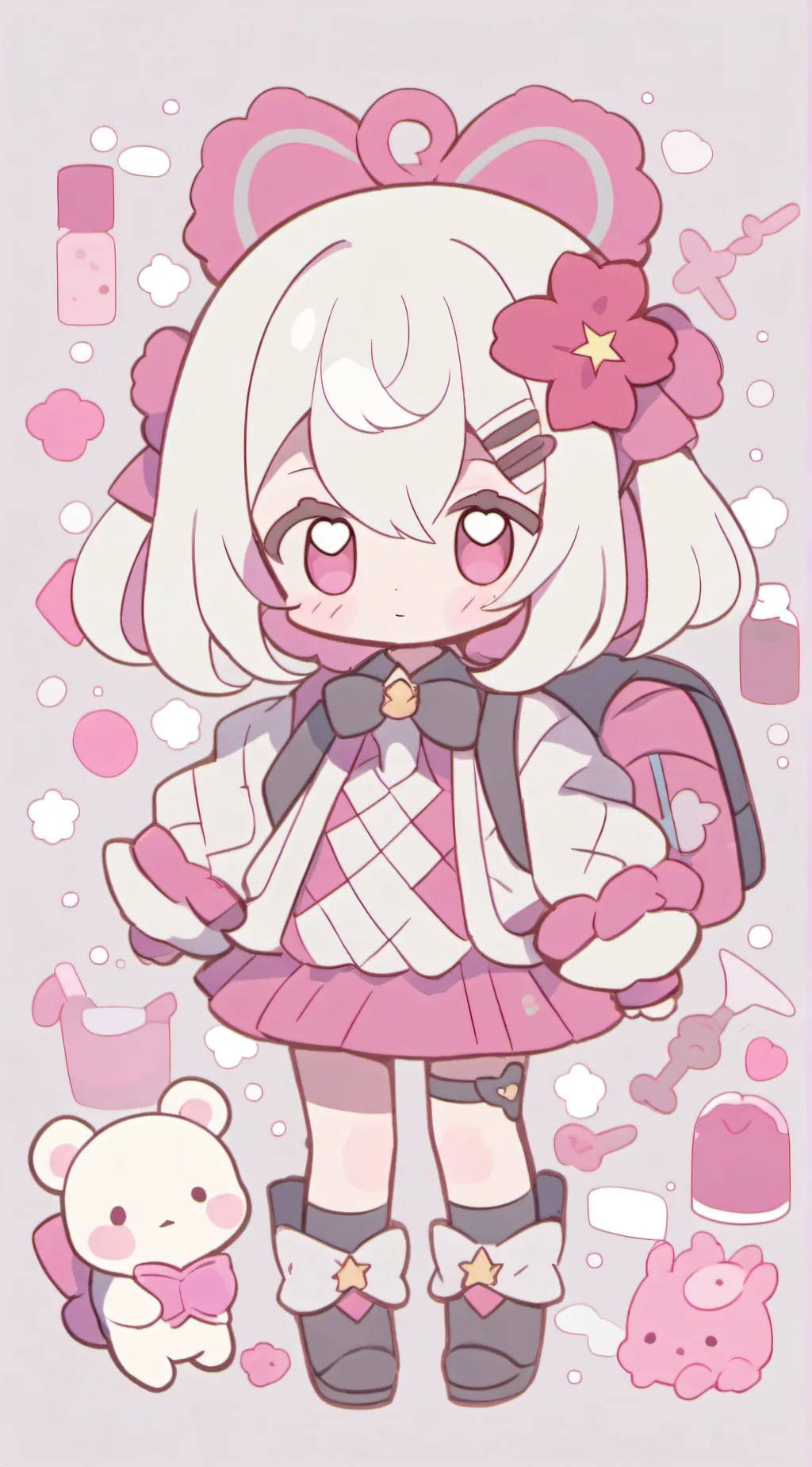 ai character: Catnaps day off background