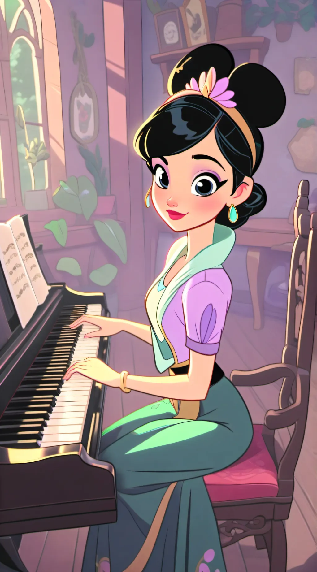 ai character: Poppy background