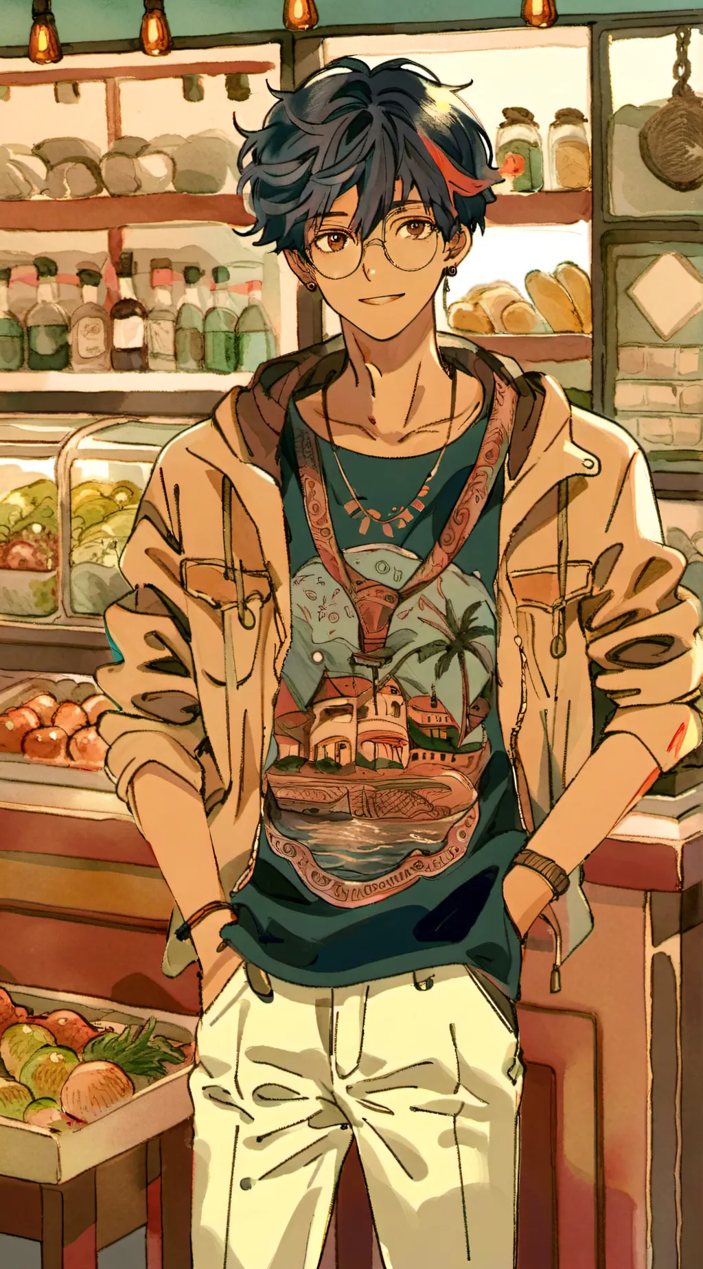 ai character: Markus  background