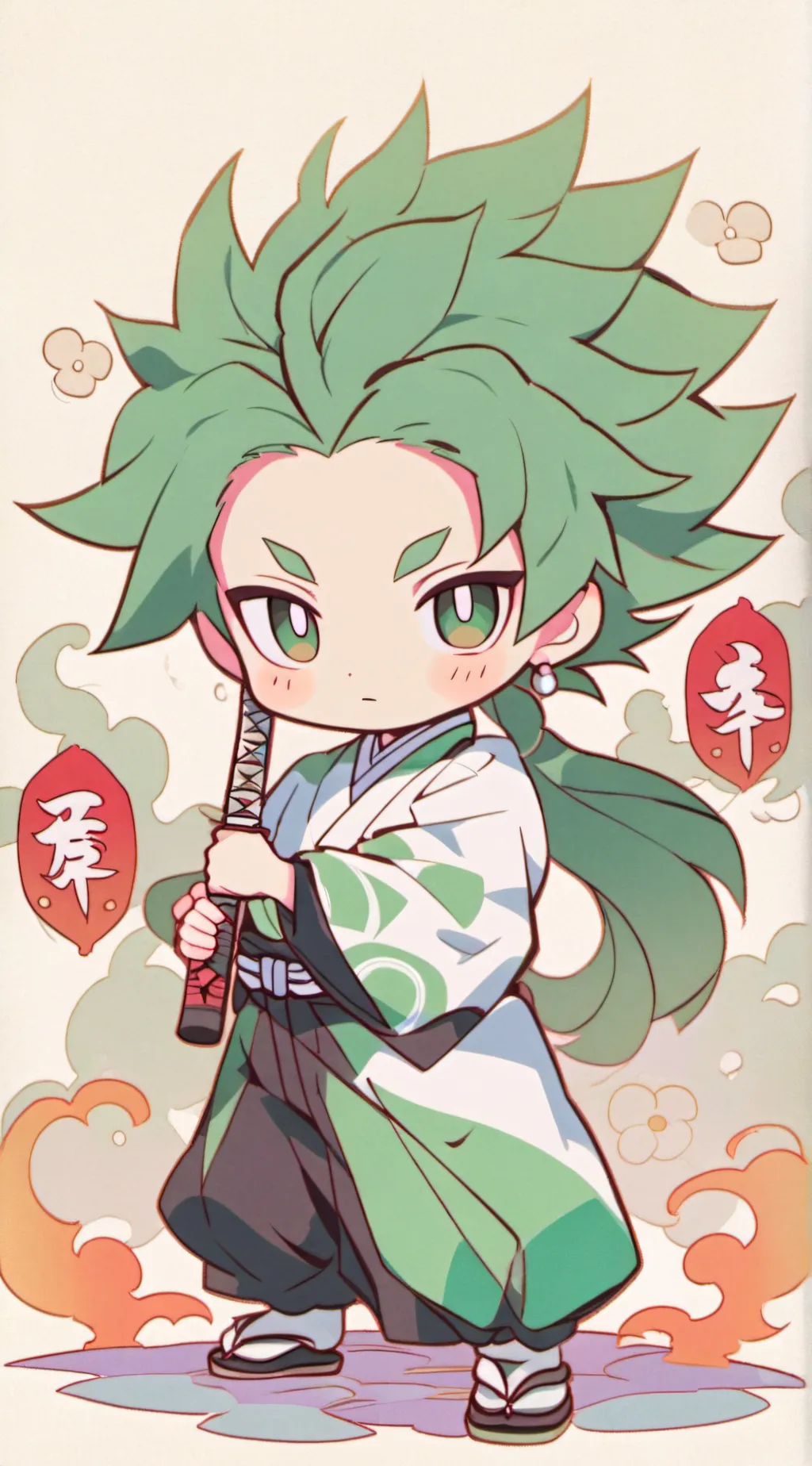 ai character: JJK meets fpe background