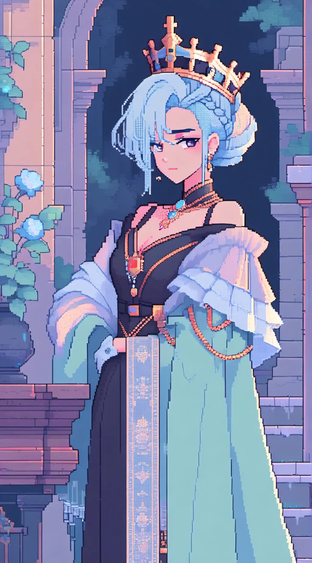 ai character: The Black Queen  background