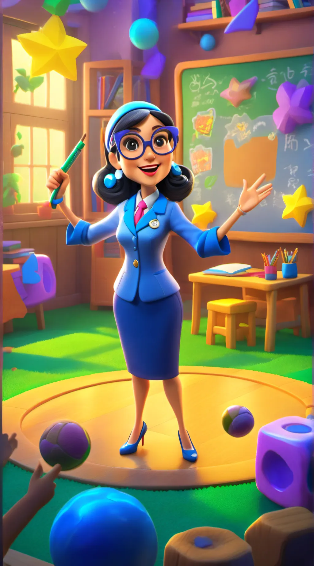 ai character: Ms Burns background