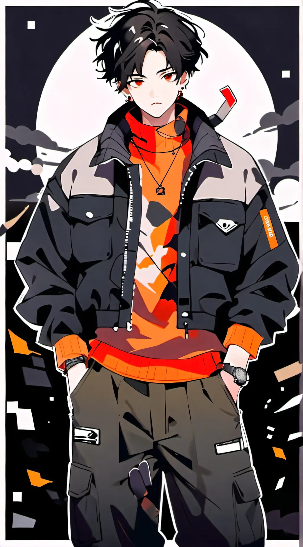 ai character: Lucifer Henshin background