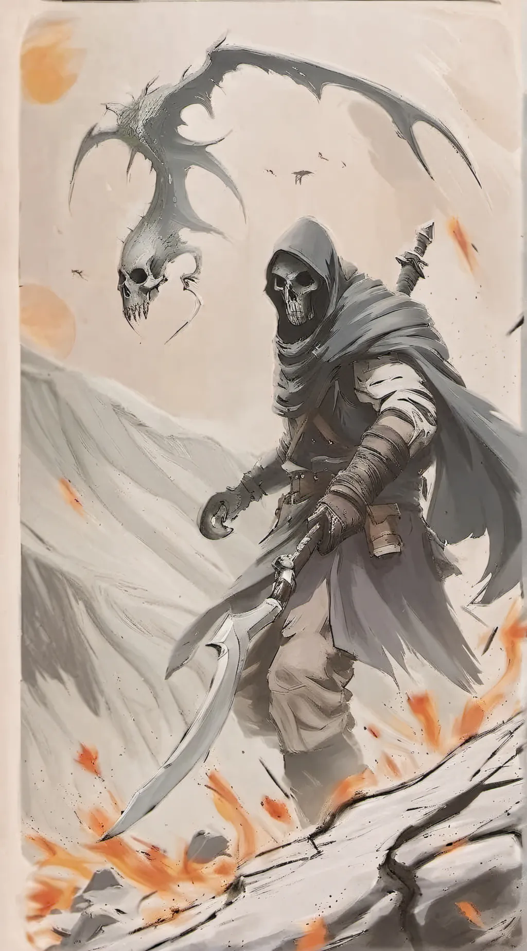 ai character: Grim Reaper background