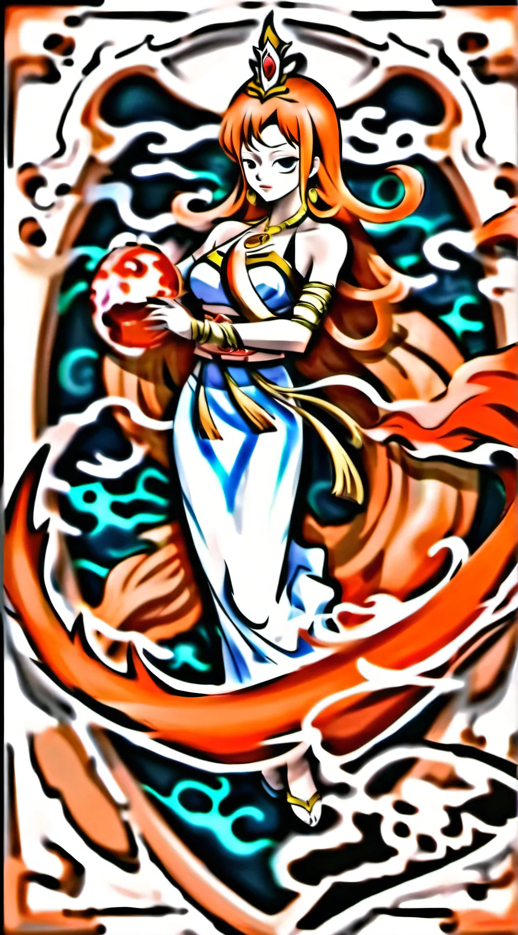 ai character: Nami background